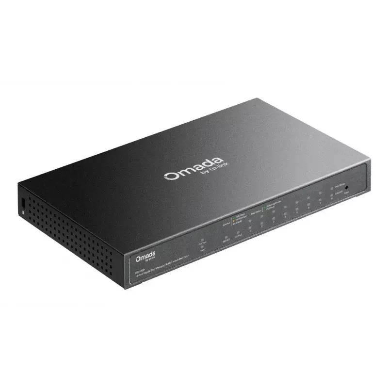 TP-Link Omada ES210GP network switch Managed L2 Gigabit Ethernet (10/100/1000) Power over Ethernet (PoE) DIN rail Black