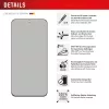 Displex Privacy Screen Protector (10H) for Samsung Galaxy S25 FE/S24 FE, Eco Mounting Frame, Privacy Filter