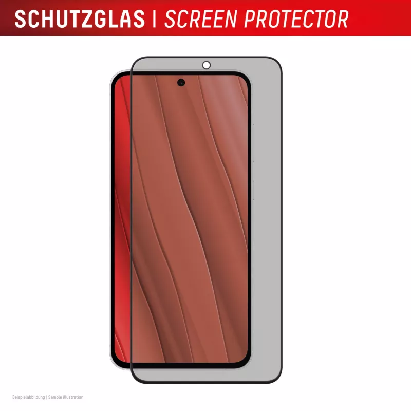Displex Privacy Screen Protector (10H) for Samsung Galaxy S25 FE/S24 FE, Eco Mounting Frame, Privacy Filter