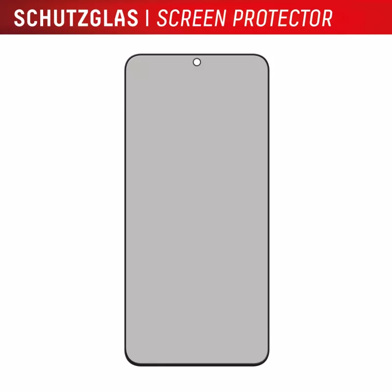 Displex Privacy Screen Protector (10H) for Samsung Galaxy S25 FE/S24 FE, Eco Mounting Frame, Privacy Filter