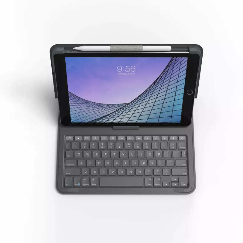 ZAGG Keyboard Messenger Folio 2-Apple-iPad 10.2/10.5-Charcoal-German