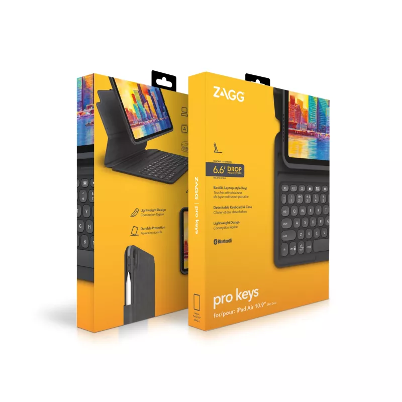 ZAGG Keyboard Pro Keys-Apple-iPad 10.9-Black/Grey-German