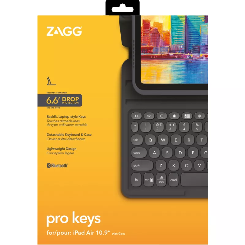 ZAGG Keyboard Pro Keys-Apple-iPad 10.9-Black/Grey-German
