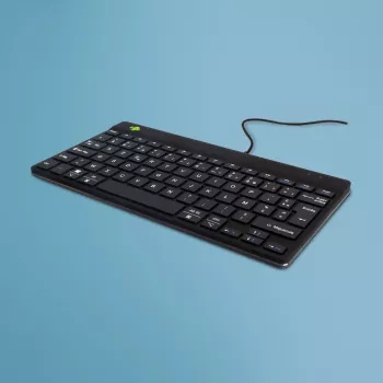 R-Go Tools Ergonomic keyboard R-Go Compact Break, compact keyboard with break software, AZERTY (FR), wired, black