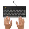 R-Go Tools Ergonomic keyboard R-Go Compact Break, compact keyboard with break software, AZERTY (FR), wired, black