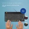 R-Go Tools Ergonomic keyboard R-Go Compact Break, compact keyboard with break software, AZERTY (FR), wired, black