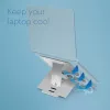 R-Go Tools Laptop stand R-Go Riser Flexible, adjustable folding laptop riser, ergonomic, Hylite aluminum, silver