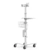 Rolling Stand Basket Compulocks RF02BKTW White