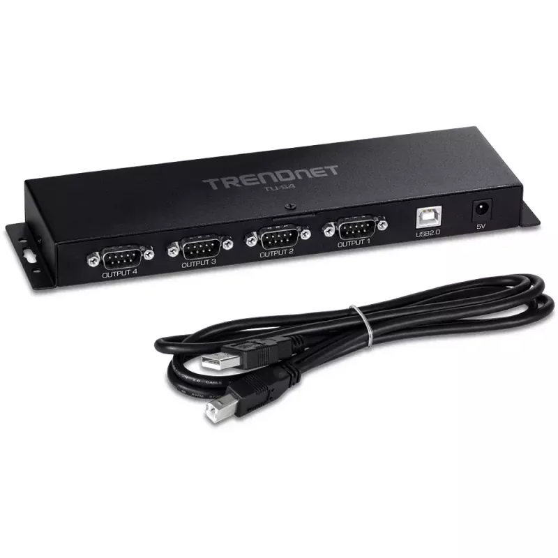 Interface Card Adapter RS-232 Trendnet TU-S4 USB Type-B Female Black