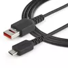 StarTech.com 3ft (1m) Secure Charging Cable – USB-A to Micro USB Data Blocker Charge-Only Cable – Power-Only Charger Cable for Phone/Tablet – Data Blocking USB Protector Adapter Cable