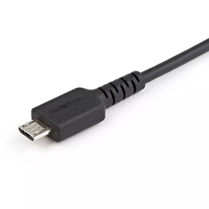StarTech.com 3ft (1m) Secure Charging Cable – USB-A to Micro USB Data Blocker Charge-Only Cable – Power-Only Charger Cable for Phone/Tablet – Data Blocking USB Protector Adapter Cable