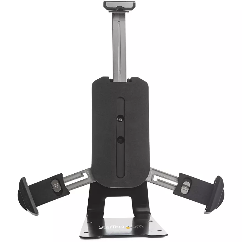 StarTech.com Secure Tablet Stand w/ K-Slot Cable Lock - Locking Tablet Holder for 7.9 inch-13 inch Tablets - Universal Adjustable Tablet Mount for Desk/Surface - Lockable Anti-Theft Security Mount