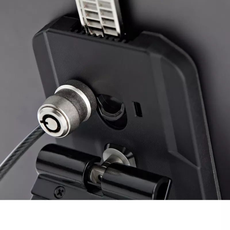 StarTech.com Secure Tablet Stand w/ K-Slot Cable Lock - Locking Tablet Holder for 7.9 inch-13 inch Tablets - Universal Adjustable Tablet Mount for Desk/Surface - Lockable Anti-Theft Security Mount