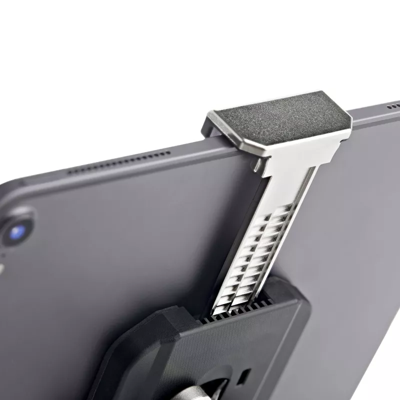 StarTech.com Secure Tablet Stand w/ K-Slot Cable Lock - Locking Tablet Holder for 7.9 inch-13 inch Tablets - Universal Adjustable Tablet Mount for Desk/Surface - Lockable Anti-Theft Security Mount