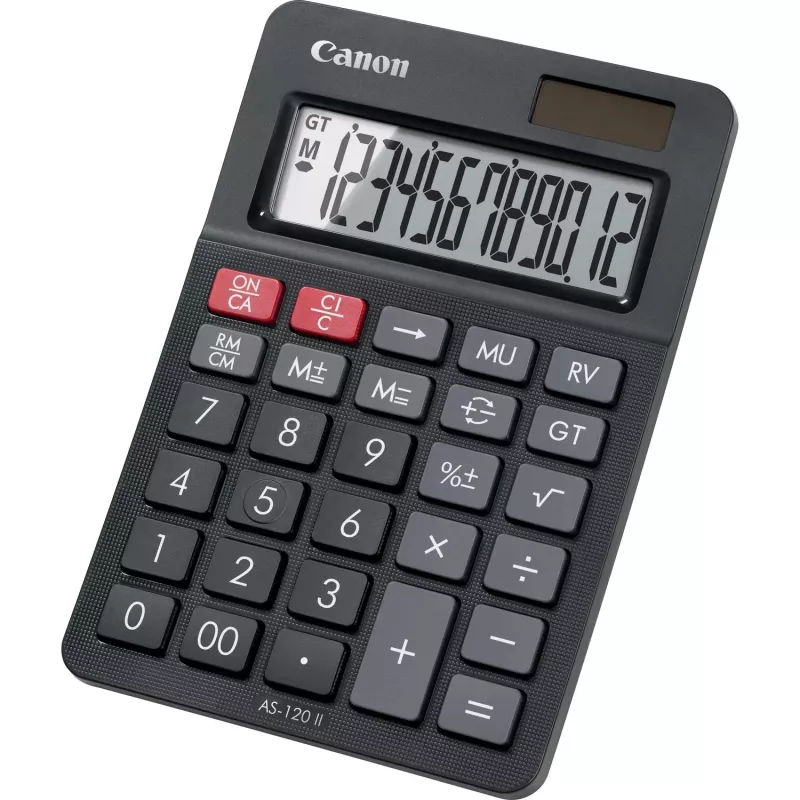 Calculator Desktop Canon AS-120 II 12 Digits Black