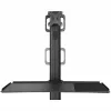 StarTech.com Mobile Workstation Cart with Monitor Mount, CPU/PC Holder, Keyboard Tray - Ergonomic Height Adjustable Desktop Computer Cart - Rolling Mobile Standing Workstation on Wheels