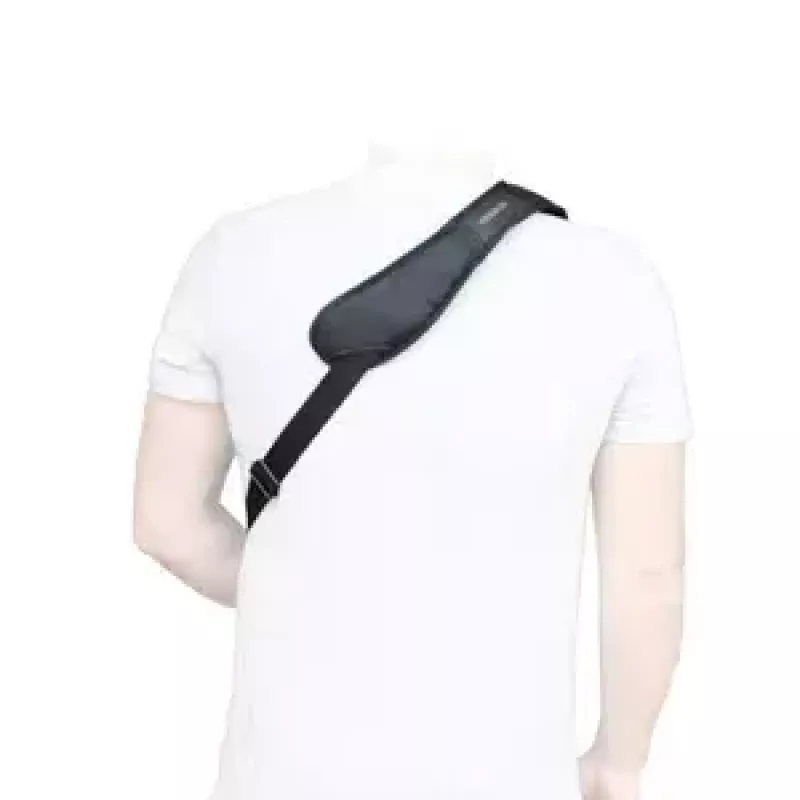 Shoulder Strap Mobilis ERGONOMIC SHOULDER STRAP Laptop Black Carabiner