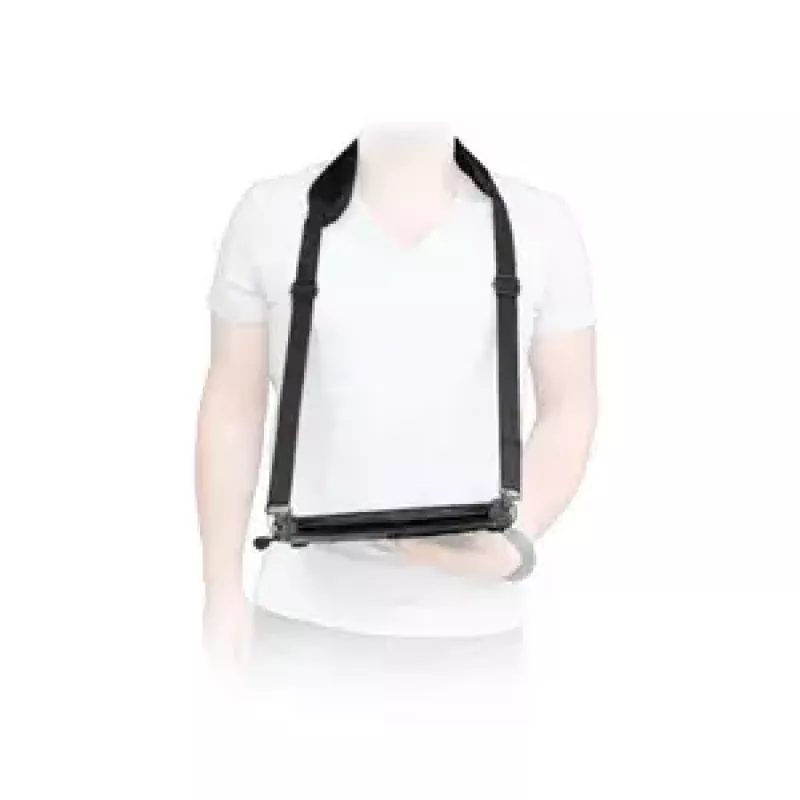 Shoulder Strap Mobilis ERGONOMIC SHOULDER STRAP Laptop Black Carabiner