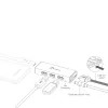 USB Hub j5create JUH340 4-Port USB 3.0 Black Aluminium