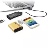 USB Hub j5create JUH340 4-Port USB 3.0 Black Aluminium