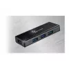 USB Hub j5create JUH340 4-Port USB 3.0 Black Aluminium
