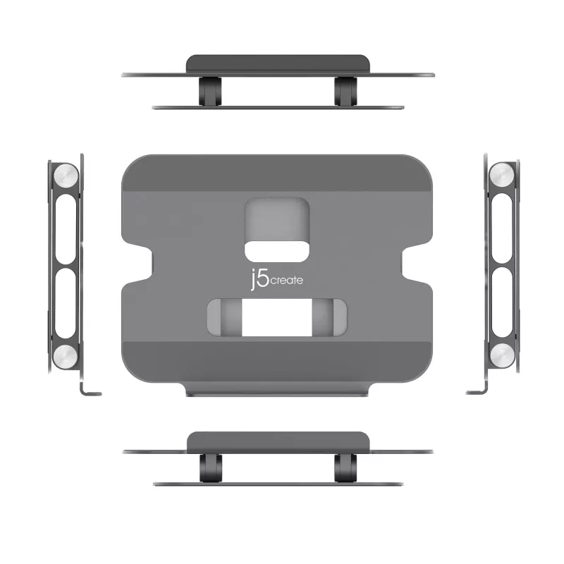 Laptop & tablet stand j5create JTS127-N Multi-Angle Aluminium Black Grey