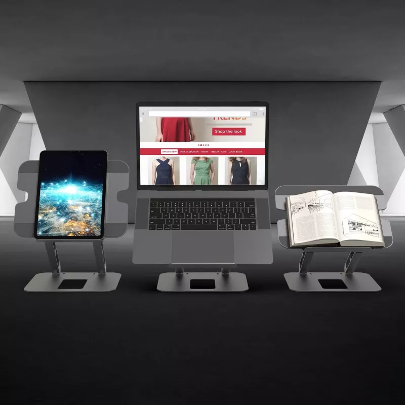 Laptop & tablet stand j5create JTS127-N Multi-Angle Aluminium Black Grey