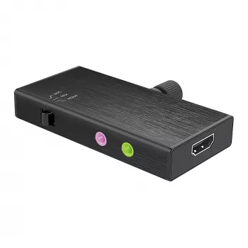 j5create JVA02 Live Capture Adapter HDMI™ to USB-C™ with Power Delivery, Black