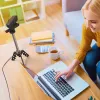j5create JVCU100 USB™ HD Webcam with 360° Rotation, 1080p Video Capture Resolution, Black
