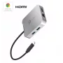 j5create JCD391 4K60 Elite USB-C® PD Multi-Port Adapter, Silver