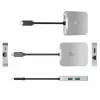 j5create JCD391 4K60 Elite USB-C® PD Multi-Port Adapter, Silver