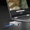 j5create JCD391 4K60 Elite USB-C® PD Multi-Port Adapter, Silver
