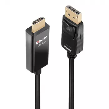 Lindy 5m DP to HDMI Adapter Cable with HDR DisplayPort HDMI