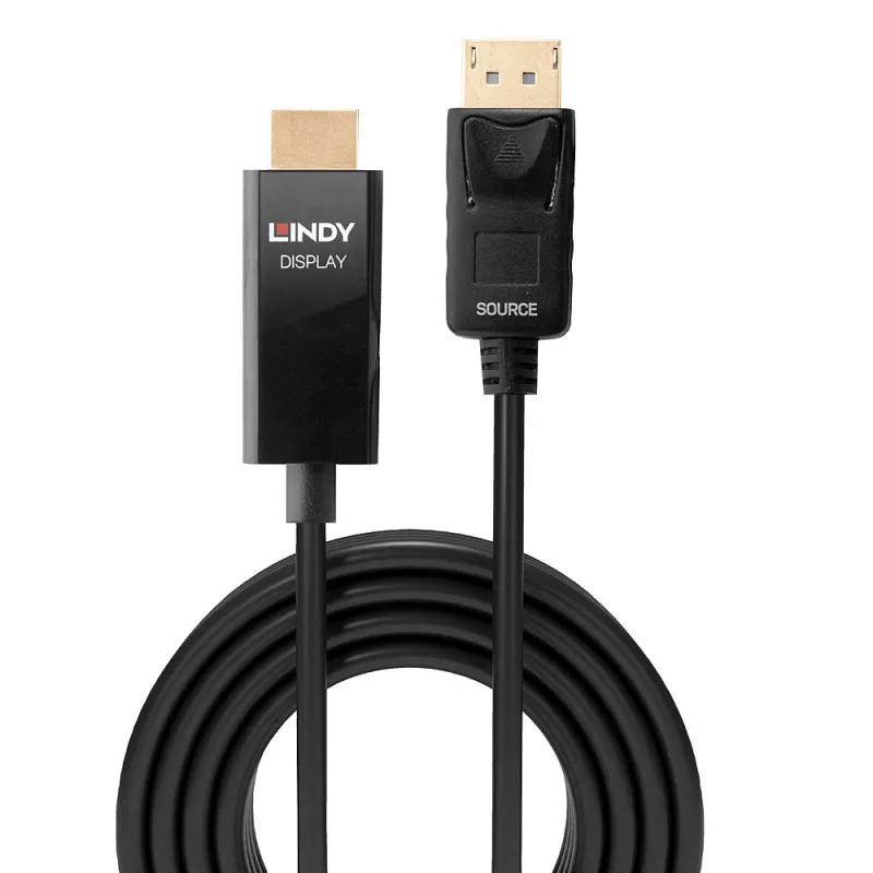 Lindy 5m DP to HDMI Adapter Cable with HDR DisplayPort HDMI
