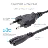 StarTech.com 3m (10ft) Laptop Power Cord, EU Plug to C7, 2.5A 250V, 18AWG, Laptop Replacement Cord, Printer Power Cable, Laptop Charger Cord, Laptop Power Brick Cord, Black