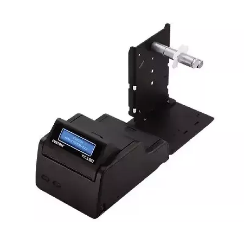 Label printer CUSTOM TK180 — thermal transfer, 300×300 DPI, 200 mm/s, max paper width 82.5 mm, wired Ethernet, black