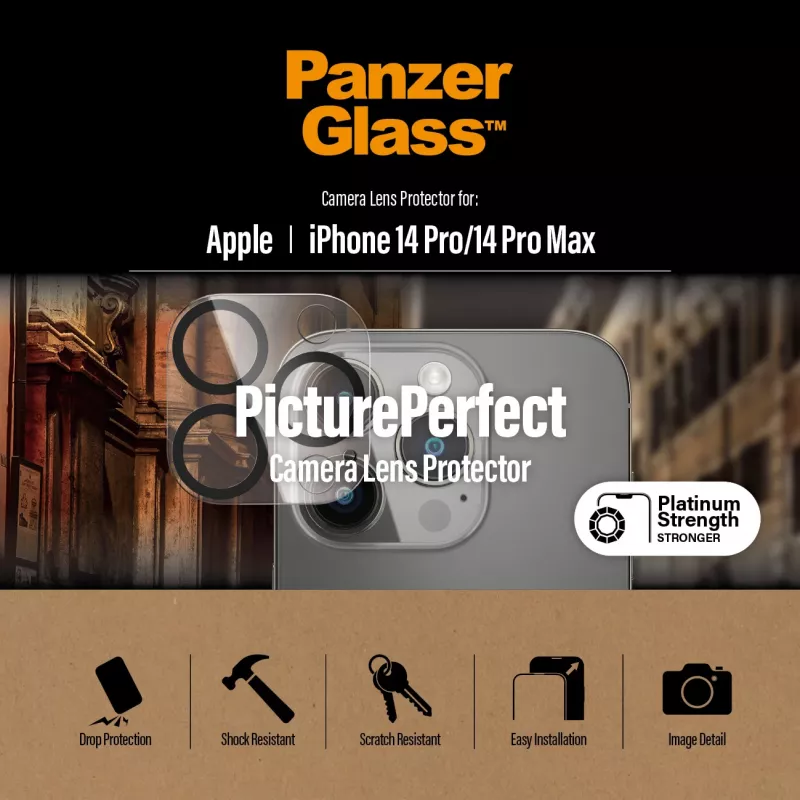 Camera Lens Protector PanzerGlass Apple iPhone 14 Pro 14 Pro Max Scratch Shock Resistant