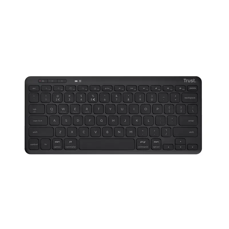 Trust Lyra Keyboard Office USB RF Wireless Bluetooth German Black Tenkeyless