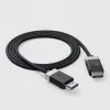 ALOGIC FUDP2-SGR DisplayPort cable 2 m Grey Black