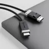 ALOGIC FUDPHD2-SGR video cable adapter 2 m DisplayPort HDMI Black Grey
