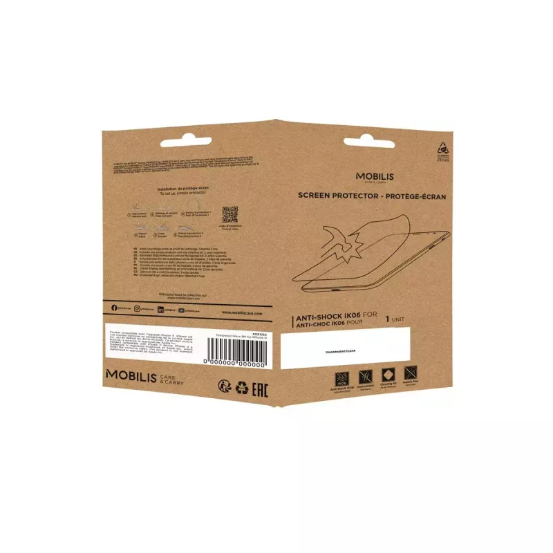 Clear screen protector Mobilis 036174 for Zebra ET51/56 5H hardness
