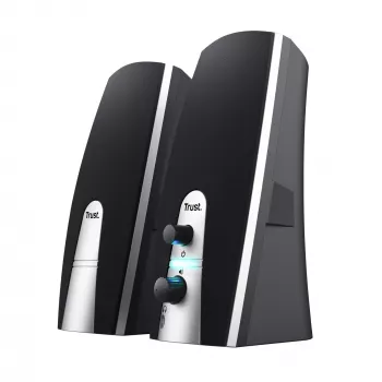 Trust 24660 speaker set 5 W PC/Laptop Black, Metallic 2.0 channels