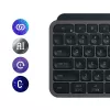 Logitech MX Keys S Keyboard Universal RF Wireless + Bluetooth AZERTY Belgian Graphite
