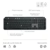 Logitech MX Keys S Keyboard Universal RF Wireless + Bluetooth AZERTY Belgian Graphite