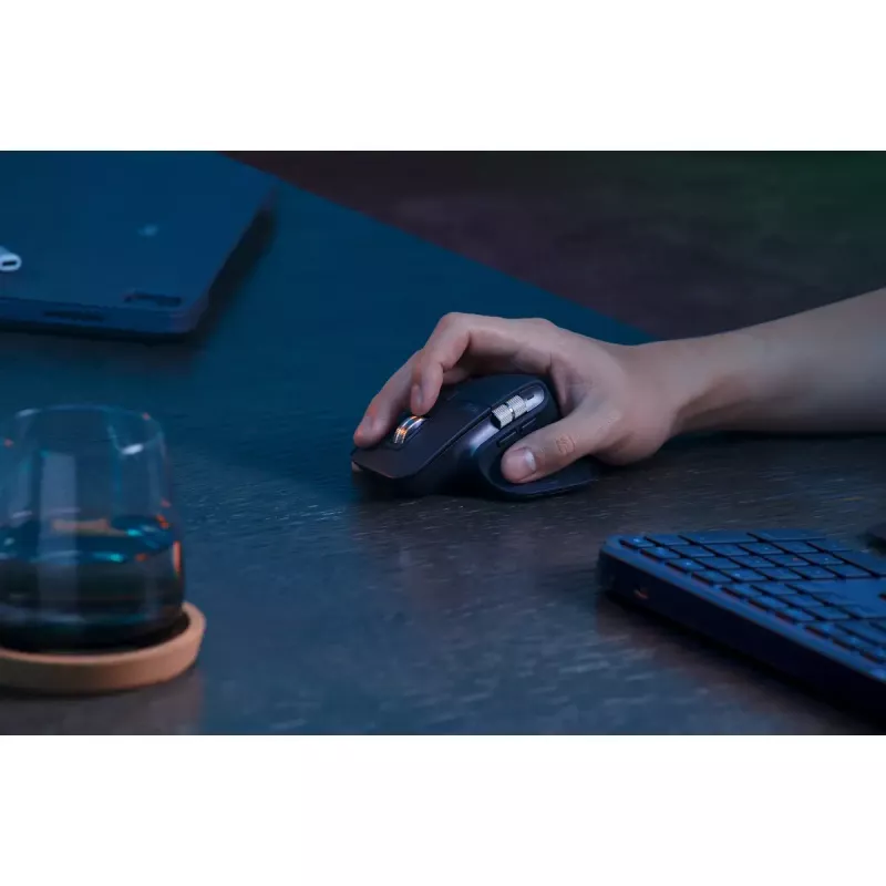 Logitech MX Keys S Keyboard Universal RF Wireless + Bluetooth AZERTY Belgian Graphite