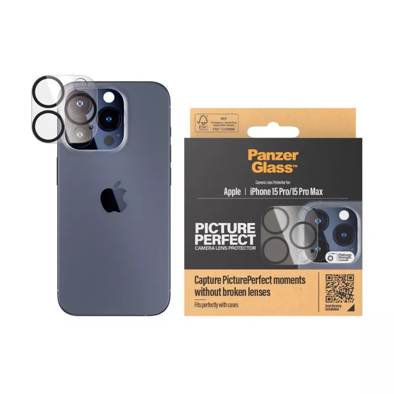 PanzerGlass ® PicturePerfect Camera Lens Protector iPhone 15 Pro | 15 Pro Max
