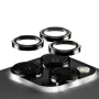 PanzerGlass ® Hoops® Metal Camera Lens Protector Black iPhone 15 Pro | 15 Pro Max