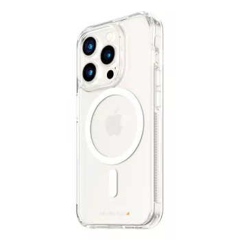 PanzerGlass ® HardCase Transparent w. White MagSafe & D3O® iPhone 15 Pro