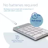 R-Go Tools Numeric keypad R-Go Numpad Break, ergonomic numeric keypad with break software, bluetooth, white
