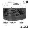 Logitech Wave Keys for Business Ergonomic Keyboard Full-size Wireless